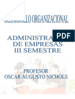 Nichols Osacar Augusto - Administracion de Empresas - Desarrollo Organizacional
