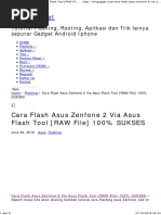 Download Cara Flash Asus Zenfone 2 via Asus Flash Tool RAW File 100 SUKSES  Info Gadget by Sulthan Ari SN342610940 doc pdf