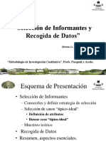 De Armas, H. (2006). Selección de Informantes y Recogida de Datos.