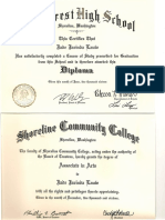 Jade Lauw High School & Shoreline Community College Diploma and Associate Art Degree 2016