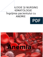 Hematologie Și Nursing În Hematologie - Anemia