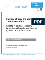 DP195 Overview Trade Barriers West Africa Torres Seters July 2016