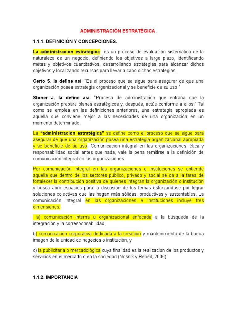 Administracion Estrategica | PDF | Competitividad | Innovación
