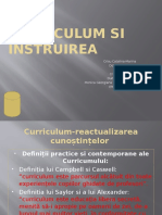 Curriculum Si Instruirea
