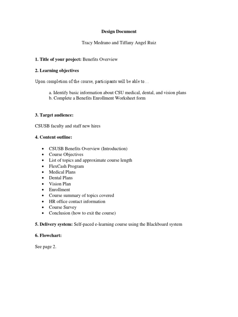 Designdocument | PDF