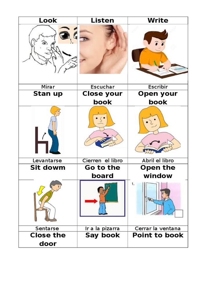 Utiles Escolares en Ingles | PDF
