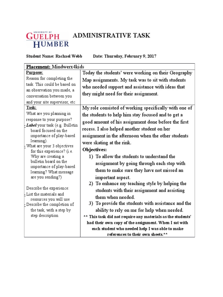 Supporting Students in Geography Assignments | PDF