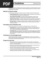 Bacteria Test Guidelines: Methods For Bacteria Testing