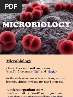 Microbiology Pdf Bacteria Microorganism