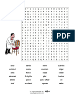 Jobs Word Search Grid Puzzle