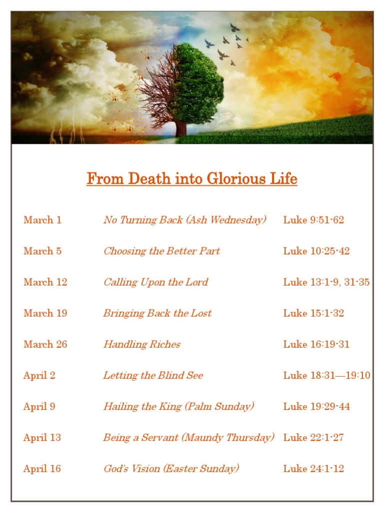 Lenten 2017 Sermons Series Flier Color | PDF