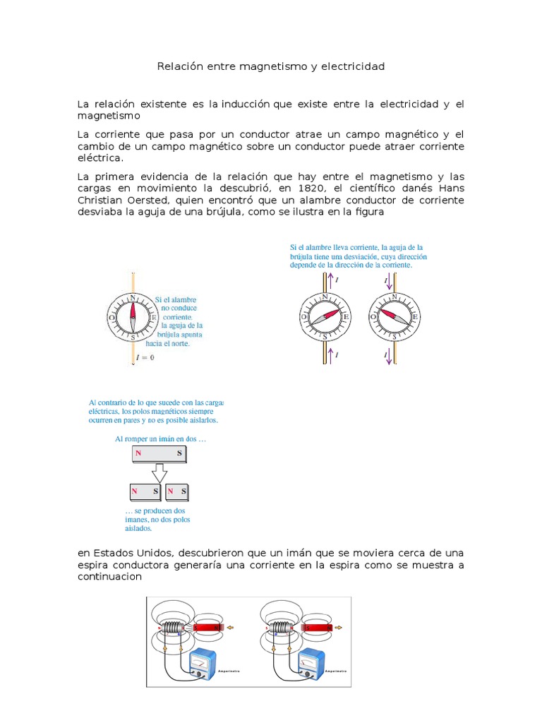 Relación Entre Magnetismo y Electricidad | PDF