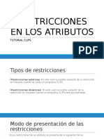 Restricciones en Los Atributos Clips 2