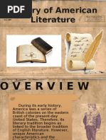 History of American Literature: A Report For E.A. Literature