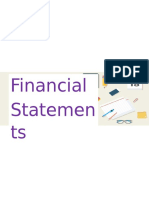 Financial Statemen Ts