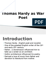 Thomas Hardy As War Poet