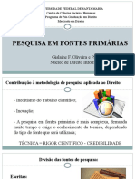 Oficina - Fontes Primárias 2015