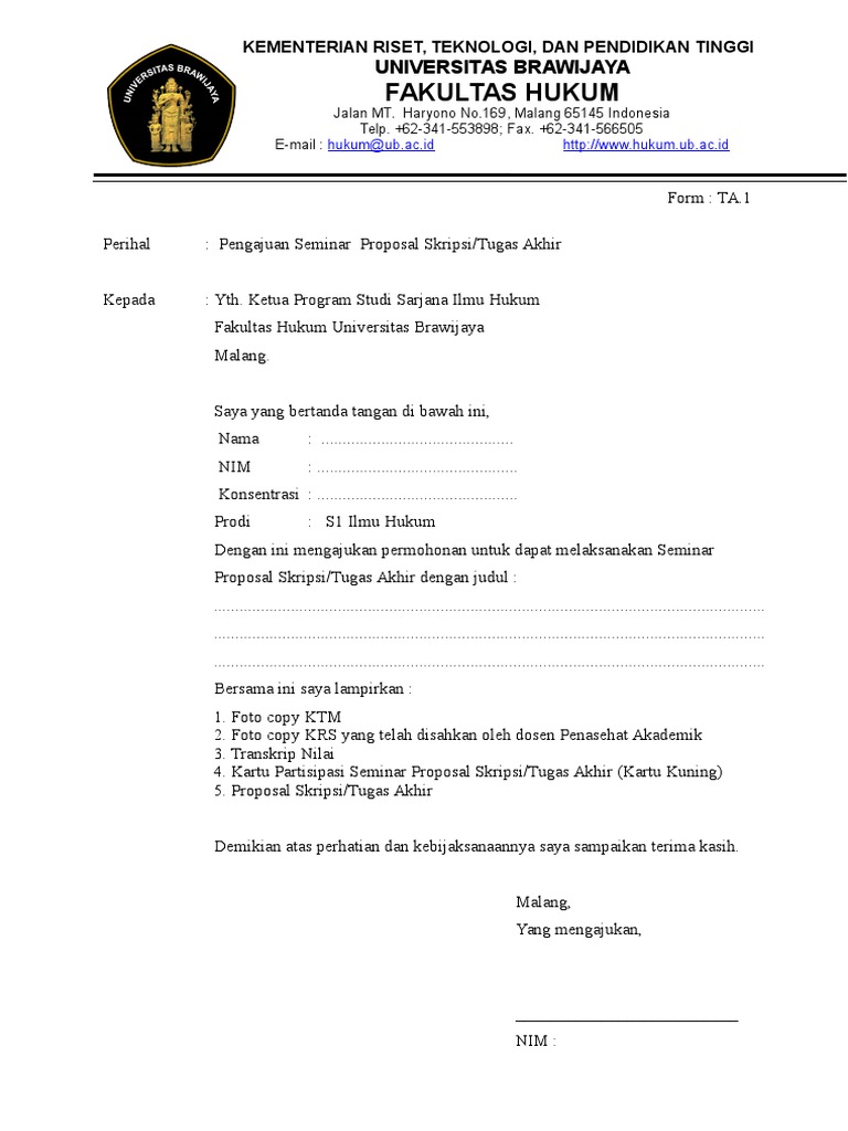 Fakultas Hukum Universitas Brawijaya