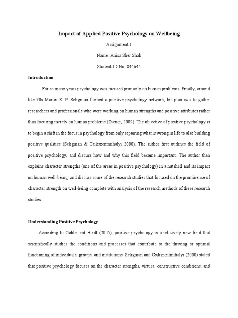 Psychology assignment ideas picture