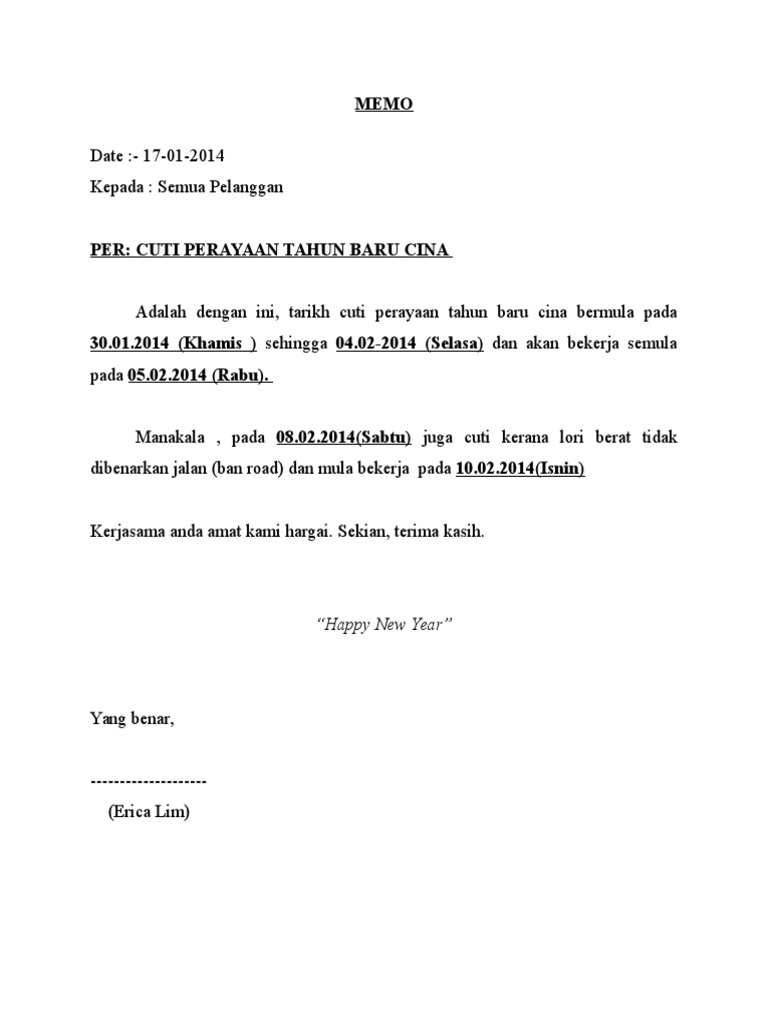 Memo Pdf