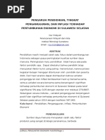 Download Jurnal pengaruh pendidikan tingkat pengangguran dan inflasi terhadap pertumbuhan ekonomi di sulawesi selatan_Institut Teknologi Sumatera by anon_813404442 SN342663355 doc pdf