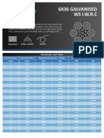 Datasheet - 6x36 Galvanised WS IWRC PDF