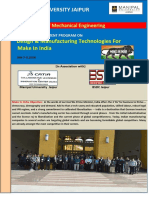 FDP On Design & Manufacturing Technologies For Make in India