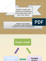 Analisis Model Dan Metode Pembelajaran