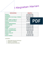 Jadwal Kegiatan Harian