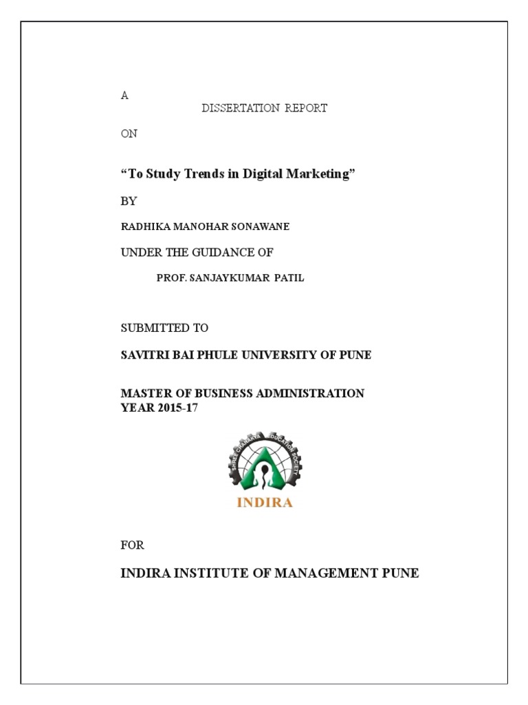 Dissertation topic for digital marketing, SEO oriented ?