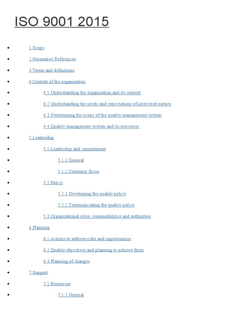 Iso 9001 2015 | PDF | Iso 9000 | Quality Management System