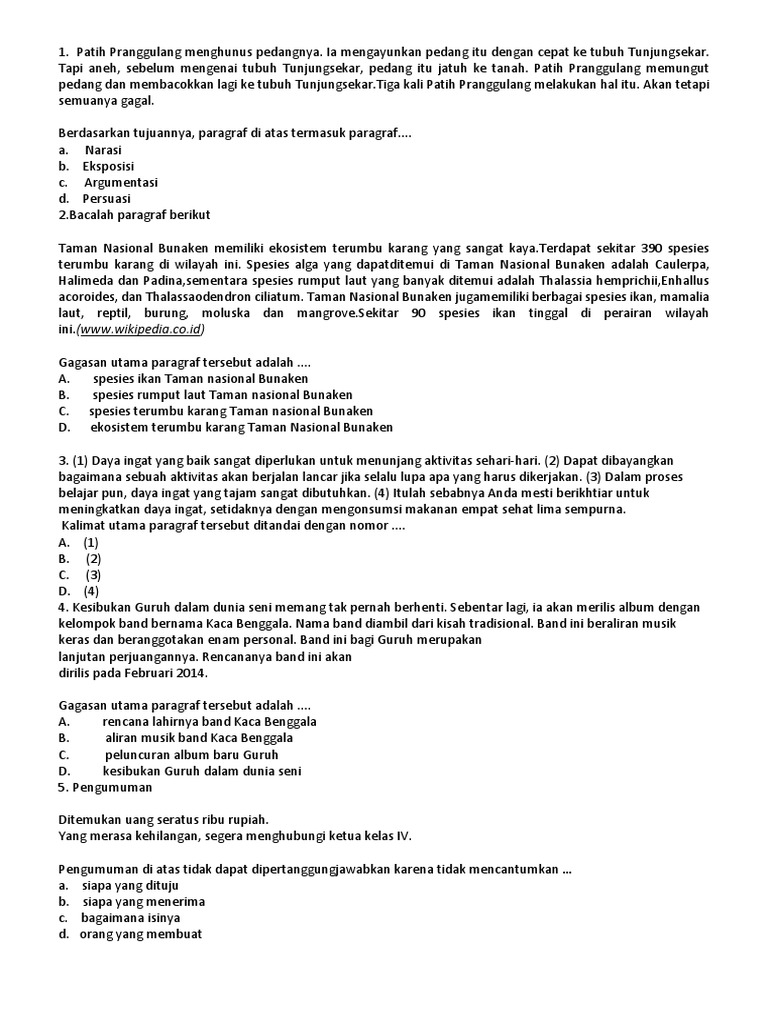 Teks Laporan Hasil Observasi Taman Nasional Bunaken