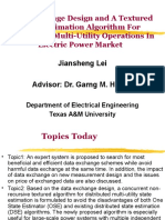 Data Exchange Design and A Textured State Estimation Algorithm For Distributed Multi-Utility Operations in Electric Power Market