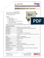 MFD Series Pressure Switch Specs