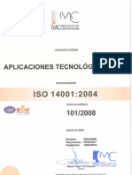 Certificado Calidad ISO 9001 Aplicaciones Tecnologicas SA – Proteccion contra el rayo