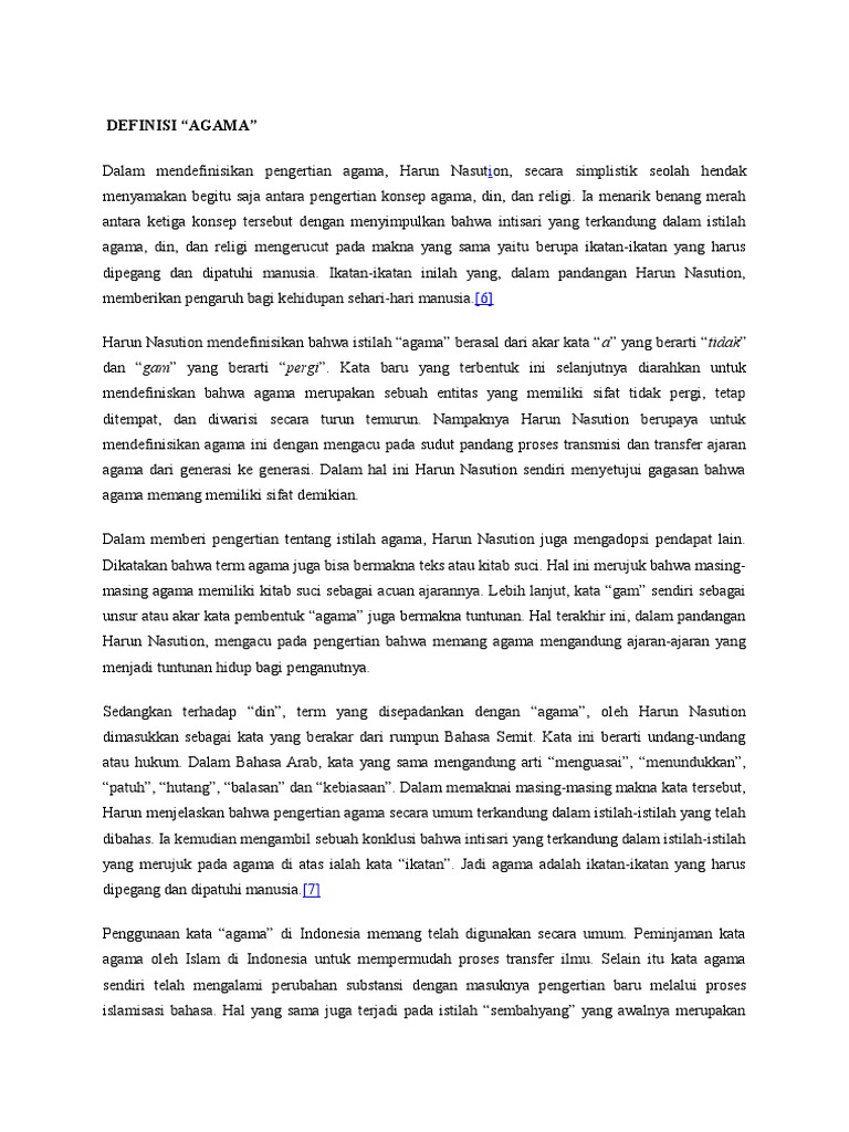 Agama Menurut Harun Nasution Pdf