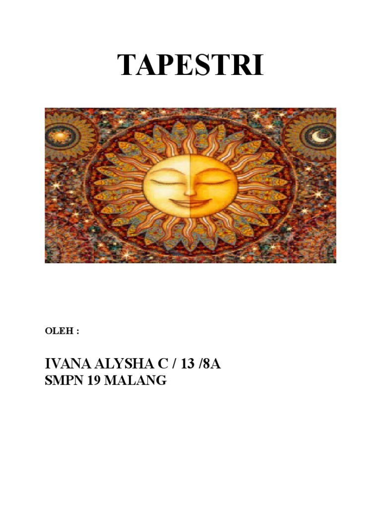 Tapestry Merupakan Salah Satu Jenis Sulaman Yang 