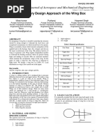 Preliminary Design Approach of The Wing Box
