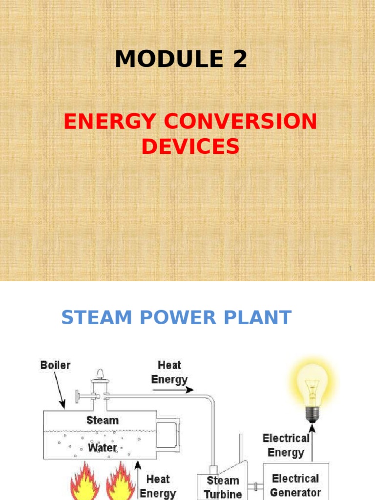 Energy conversion