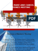 How To Make and Cancel A Bussines Meetingfix