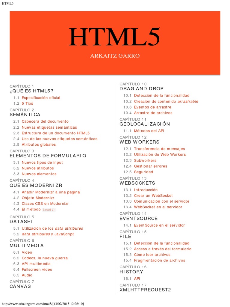 HTML5 PDF | PDF | HTML | Consorcio Mundial de la red