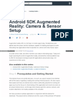Android SDK Augmented Reality CAMERA