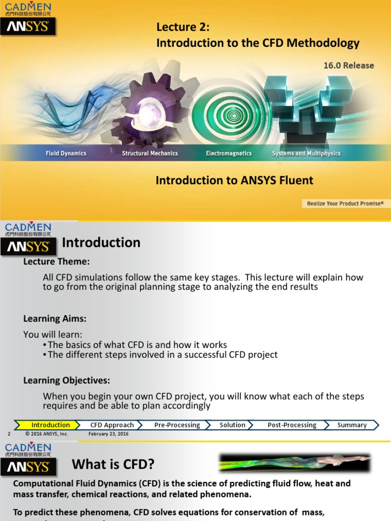 Fluent-Intro 16.0 L02 IntroCFD PDF | PDF | Computational Fluid Dynamics ...