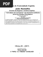 Grupo de Fraternidade Espírita - JOÃO RAMALHO - Oficinas de Estudo Da Revista Espirita - 2017 - 12 de Março - 17 - Tema Central - O PAPEL E a MISSÃO DA MULHER