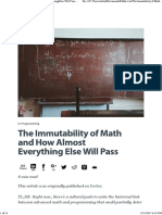 The Immutability of Math and How Almost Everything Else Will Pass - HackerRank Blog