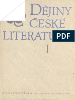 Dějiny České Literatury I
