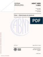 ABNT NBR11003 - Determinação de Aderência