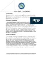 Mucolytics and Decongestants