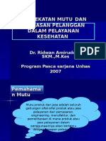 PENDEKATAN MUTU dan KEPUASAN PELANGGAN DI UGD.ppt