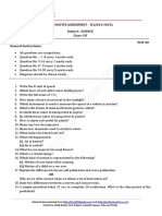 Summative Assessment - Ii (2014-2015) Subject: SCIENCE Class: VII Time: 2: 30 Hrs. M.M. 80 General Instructions